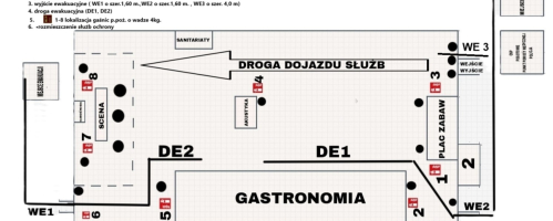 Plan stadionu Święto Gminy Chłopice 2026